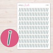 I-10840 planner sticker sheet with enlarged sticker detail