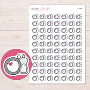I-10842 planner sticker sheet with enlarged sticker detail