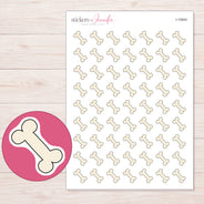 I-10844 planner sticker sheet with enlarged sticker detail
