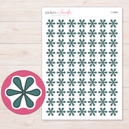 I-10847 planner sticker sheet with enlarged sticker detail
