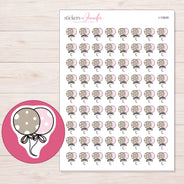 I-10848 planner sticker sheet with enlarged sticker detail