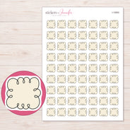 I-10850 planner sticker sheet with enlarged sticker detail
