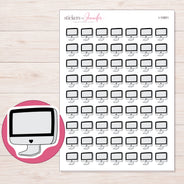 I-10851 planner sticker sheet with enlarged sticker detail