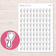 I-10859 planner sticker sheet with enlarged sticker detail