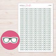 I-10869 planner sticker sheet with enlarged sticker detail