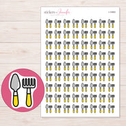 I-10883 planner sticker sheet with enlarged sticker detail