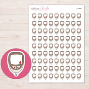 I-10885 planner sticker sheet with enlarged sticker detail