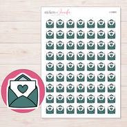 I-10893 planner sticker sheet with enlarged sticker detail