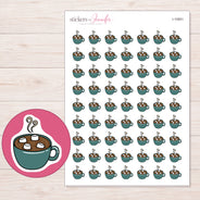 I-10901 planner sticker sheet with enlarged sticker detail