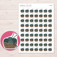 I-10907 planner sticker sheet with enlarged sticker detail