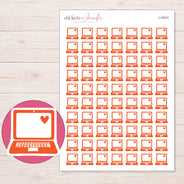 I-10912 planner sticker sheet with enlarged sticker detail