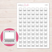 I-10913 planner sticker sheet with enlarged sticker detail