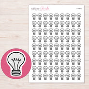I-10915 planner sticker sheet with enlarged sticker detail