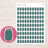 I-10918 planner sticker sheet with enlarged sticker detail