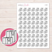 I-10921 planner sticker sheet with enlarged sticker detail