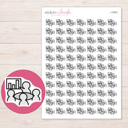I-10923 planner sticker sheet with enlarged sticker detail