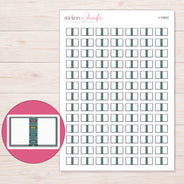 I-10933 planner sticker sheet with enlarged sticker detail