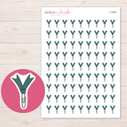 I-10935 planner sticker sheet with enlarged sticker detail