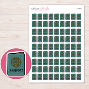 I-10937 planner sticker sheet with enlarged sticker detail