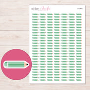 I-10942 planner sticker sheet with enlarged sticker detail