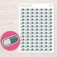 I-10947 planner sticker sheet with enlarged sticker detail