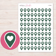 I-10949 planner sticker sheet with enlarged sticker detail