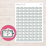 I-10951 planner sticker sheet with enlarged sticker detail