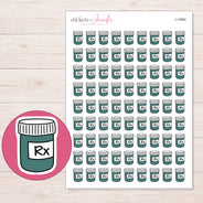 I-10960 planner sticker sheet with enlarged sticker detail
