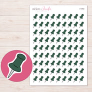 I-10962 planner sticker sheet with enlarged sticker detail
