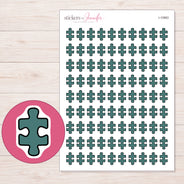 I-10963 planner sticker sheet with enlarged sticker detail