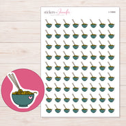 I-10965 planner sticker sheet with enlarged sticker detail
