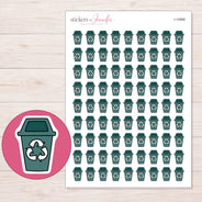 I-10968 planner sticker sheet with enlarged sticker detail