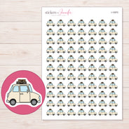 I-10970 planner sticker sheet with enlarged sticker detail