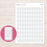 I-10982 planner sticker sheet with enlarged sticker detail