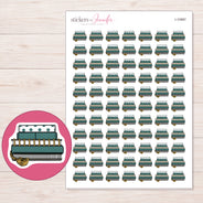 I-10987 planner sticker sheet with enlarged sticker detail