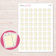 I-10988 planner sticker sheet with enlarged sticker detail