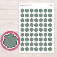 I-10989 planner sticker sheet with enlarged sticker detail