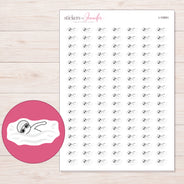 I-10991 planner sticker sheet with enlarged sticker detail