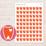 I-11001 planner sticker sheet with enlarged sticker detail