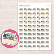 I-11006 planner sticker sheet with enlarged sticker detail