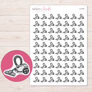 I-11015 planner sticker sheet with enlarged sticker detail