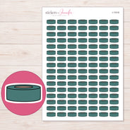 I-11018 planner sticker sheet with enlarged sticker detail