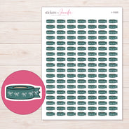 I-11020 planner sticker sheet with enlarged sticker detail