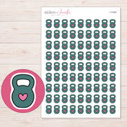 I-11026 planner sticker sheet with enlarged sticker detail