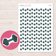 I-11028 planner sticker sheet with enlarged sticker detail