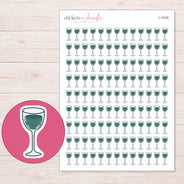 I-11035 planner sticker sheet with enlarged sticker detail