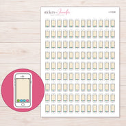 I-11038 planner sticker sheet with enlarged sticker detail
