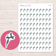 I-11041 planner sticker sheet with enlarged sticker detail