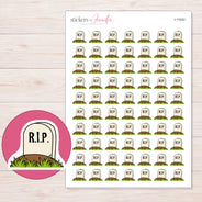 I-11042 planner sticker sheet with enlarged sticker detail