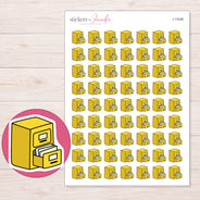 I-11048 planner sticker sheet with enlarged sticker detail